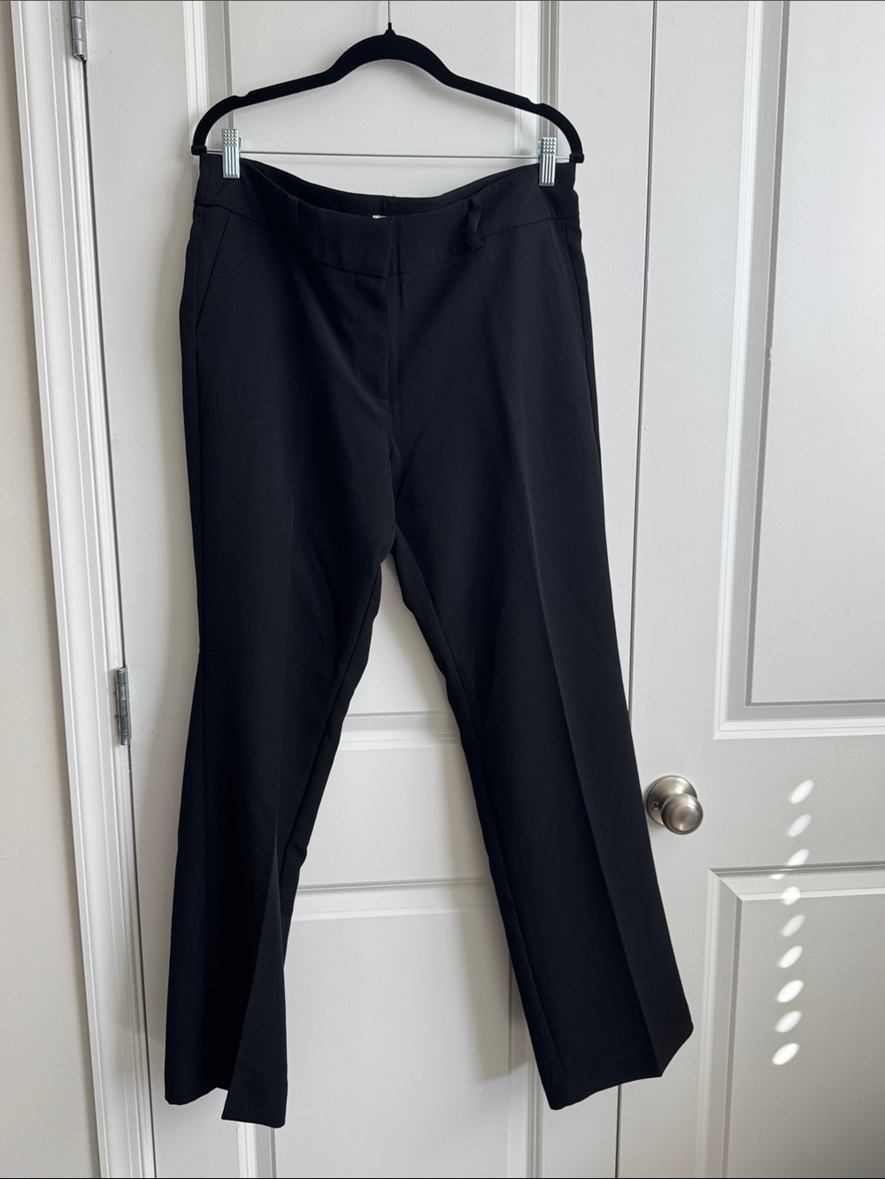 Women’s Black Straight-Leg Dress Pants